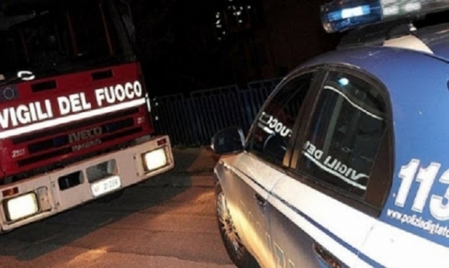 Priolo, incendio di un autocarro in via Castel Lentini