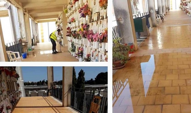 Siracusa, avviata pulizia ordinaria e sanificazione del Cimitero
