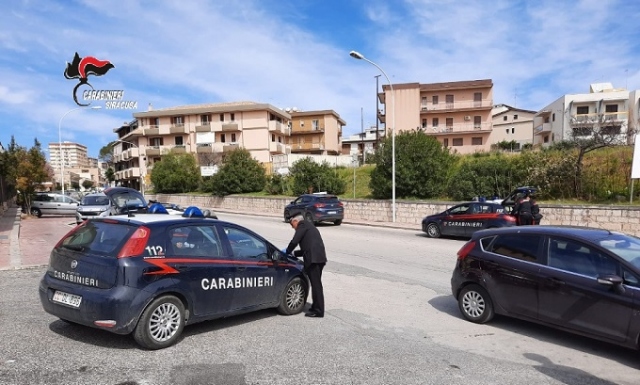 Siracusa e provincia, contenimento sanitario: Carabinieri su strada per i controlli