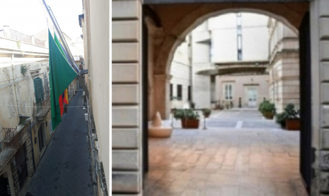 Siracusa, al Libero Consorzio bandiere a mezz'asta per le vittime del coronavirus