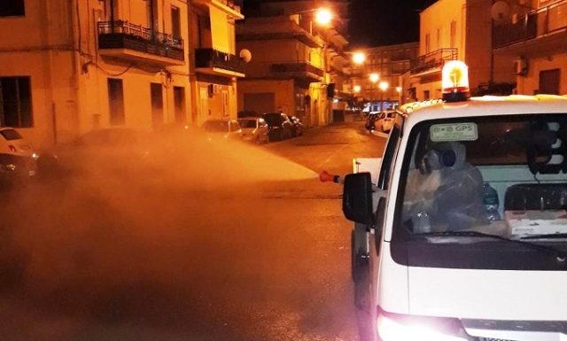 Siracusa, sanificazione nelle vie cittadine: stanotte interventi a Tiche e Akradina