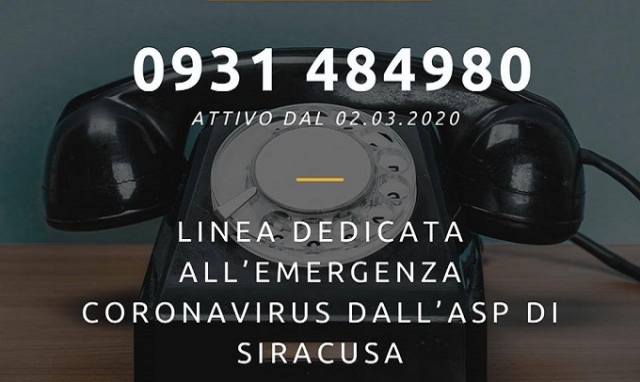 Siracusa, Coronavirus: locandina dell'Asp in presidi medici e farmacie
