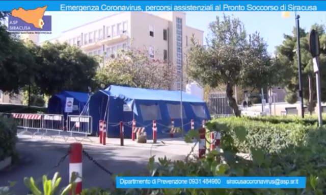 Siracusa, coronavirus: l'Asp mostra le modalità di accesso al Pronto soccorso dell'Umberto I. IL VIDEO