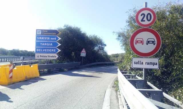 Riaperto lo svincolo di Siracusa nord: disposta limitazione di velocità