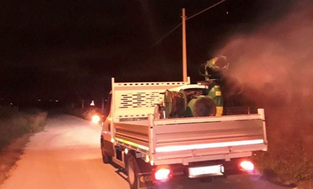 Siracusa, sanificazione a Tivoli, Spinagallo e strada per Floridia