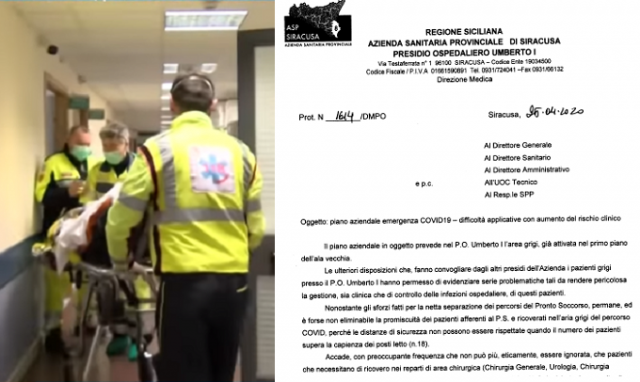 Siracusa, ancora promiscuità tra pazienti Covid e non al Pronto soccorso dell'Umberto I: separazione dei percorsi non risolutiva