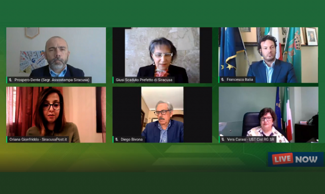 Siracusa, costruire la resilienza ai tempi del Covid-19: il Prefetto "Nella Fase 2 controlli anti assembramento". VIDEO