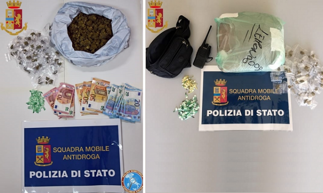 Siracusa, blitz antidroga della Squadra Mobile: sequestrate marijuana e cocaina. Due arresti