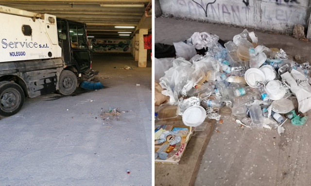 Siracusa, pulizia straordinaria del parcheggio Talete