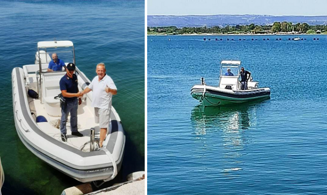 Siracusa, recuperato gommone rubato da imbarcazione da crociera