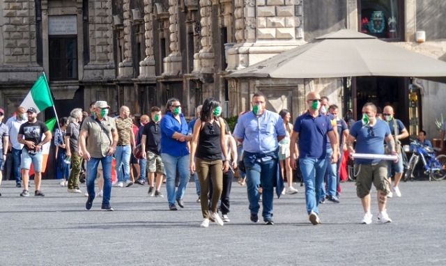 Mascherine tricolori, manifestazione regionale a Catania