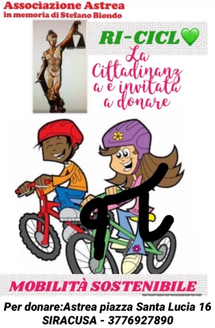 Siracusa, Progetto Riciclo: dona una bici a chi non può acquistarla