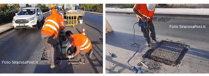Siracusa, si ripristina tombino in viale Paolo Orsi: ingabbiato per un mese 1 Interna tombino paolo Orsi
