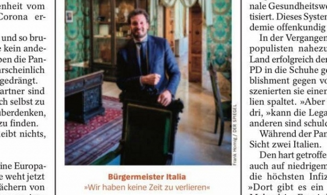 Siracusa, il sindaco Italia sul settimanale tedesco "Der Spiegel"