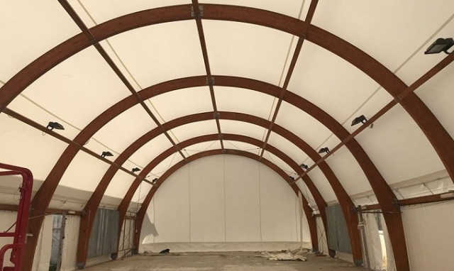 Siracusa, interventi in corso al tensostatico di Belvedere