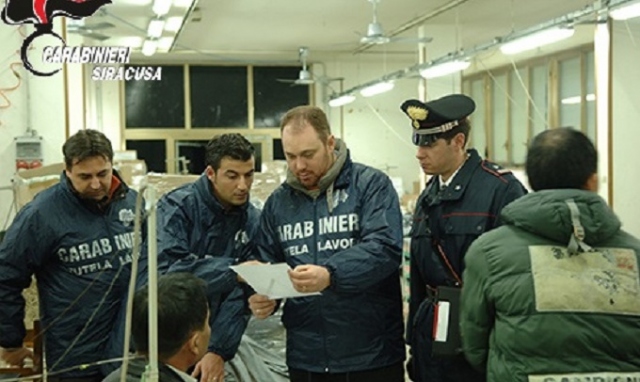 Lavoro nero in provincia di Siracusa, sospese 6 attività. Sanzioni e ammende per 150.000 euro