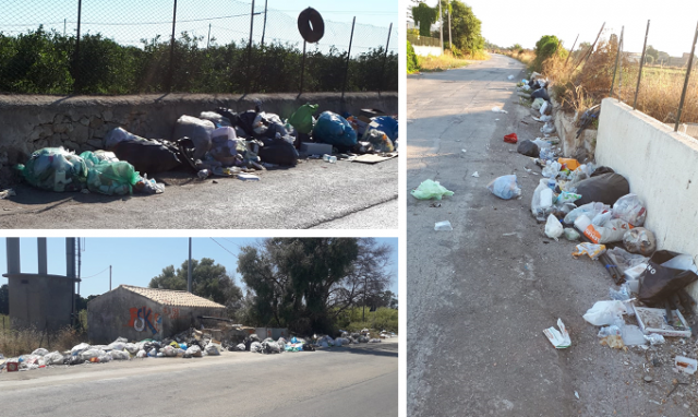 Siracusa, da Fanusa all'Arenella strade invase da rifiuti abbandonati: i monumenti di un'inciviltà diffusa. LE FOTO