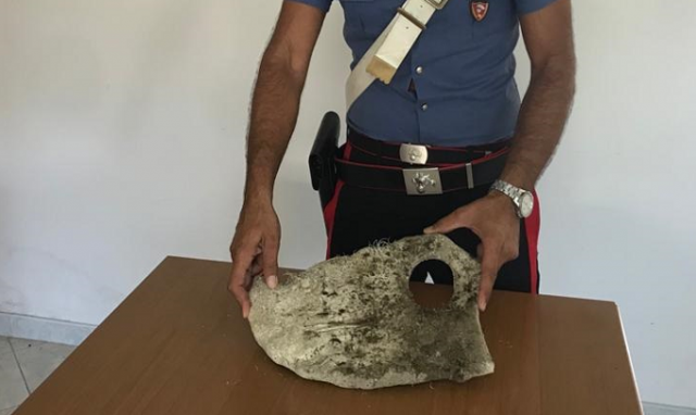 Noto, rinvenuta un'ancora greco-romana nei fondali di contrada Bove Marino