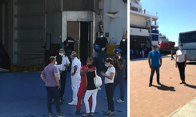 Augusta, nave quarantena Aurelia: completato lo sbarco e il trasferimento dei migranti negativi