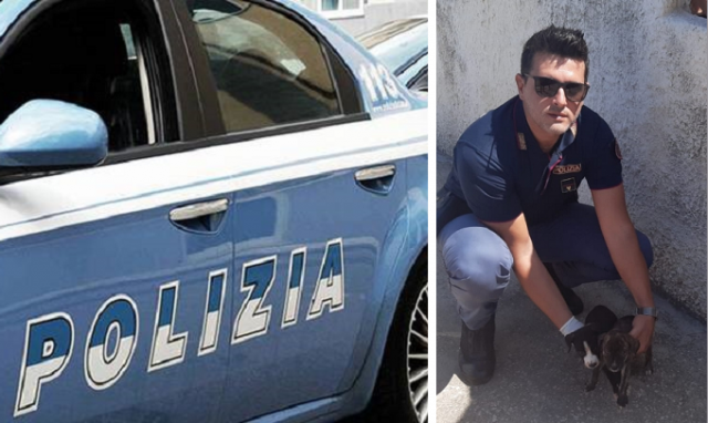Siracusa, 2 cuccioli salvati da morte sicura da agenti della Volanti