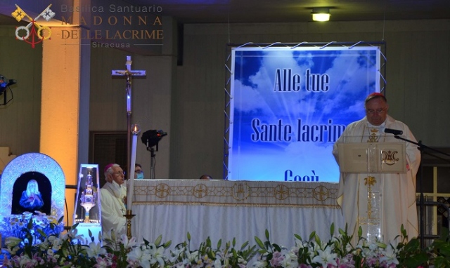 Siracusa, lacrimazione Madonna: dal cardinale Montenegro l'invito a seguire la speranza e la misericordia