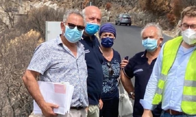 Noto, sopralluogo a San Corrado di Fuori per la messa in sicurezza del costone