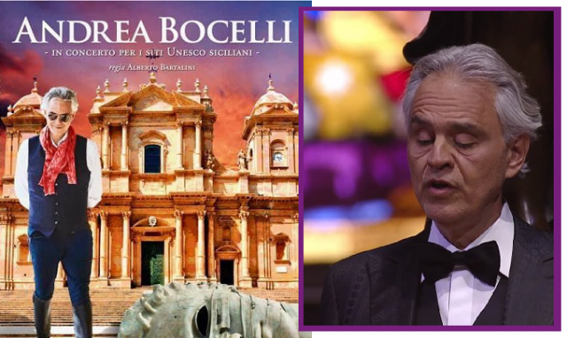 Bocelli e Mitoraj a Noto per promuovere i siti Unesco siciliani