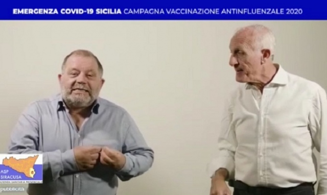 Vaccinazione antinfluenzale, Toti e Totino testimonial per l'Asp di Siracusa