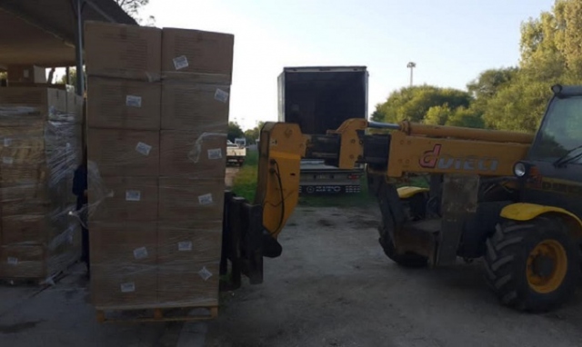 Priolo, covid: arrivati 10 tir con materiale da distribuire a tutti i Comuni della provincia