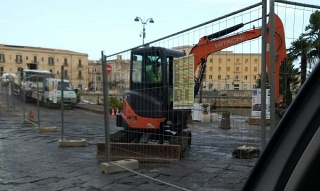Siracusa, Ortigia: avviati lavori tra via Chindemi e via dei Mille