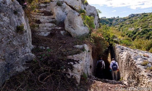 Siracusa, riportata alla luce una scala monumentale nella cava di Santa Panagia