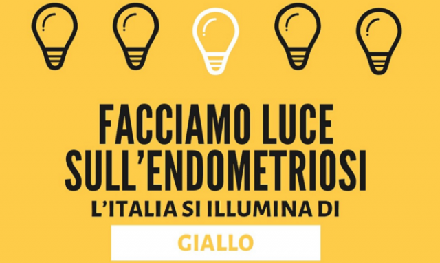 Endometriosi, in tutti i Comuni della provincia i monumenti di illuminano di giallo