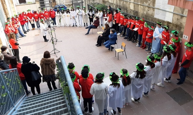 “Dantedì” a Canicattini Bagni,  con gli alunni delle 2° classi della scuola media “G. Verga” 