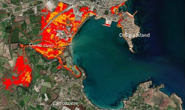 Innalzamento del livello del mare, nel 2100 il porto di Siracusa è l'area più a rischio