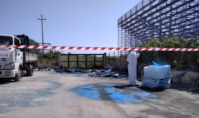 Siracusa, bonificata dall'amianto via Ascari: rimossi 9 quintali di lastre
