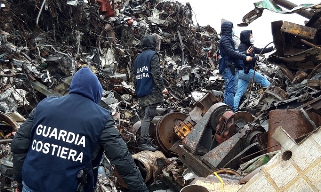 ugusta, operazione “30 days at sea 3.0”: sequestrate 11mila tonnellate di rifiuti metallici