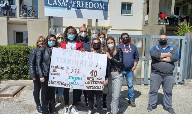 Priolo, sciopero degli operatori di "Casa Freedom": senza stipendio da 11 mesi