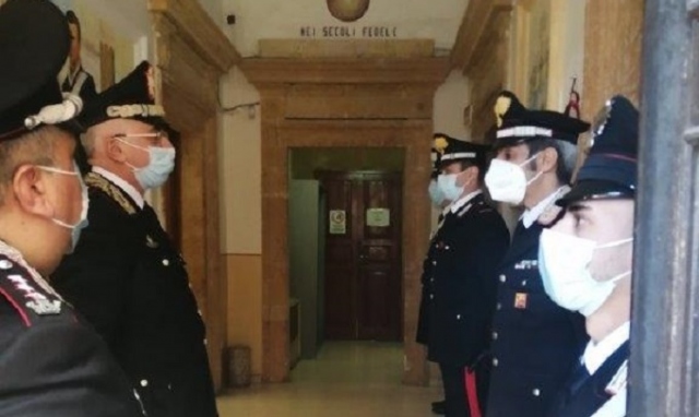 Il Generale Castello in visita ai Comandi Stazione di Pachino, Carlentini, Lentini e Francofonte