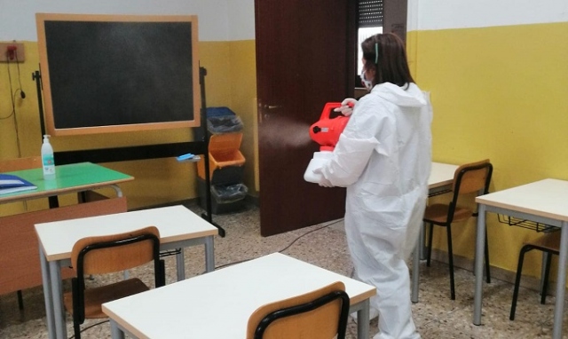 Priolo, sanificazione di scuole e municipio tutti i fine settimana