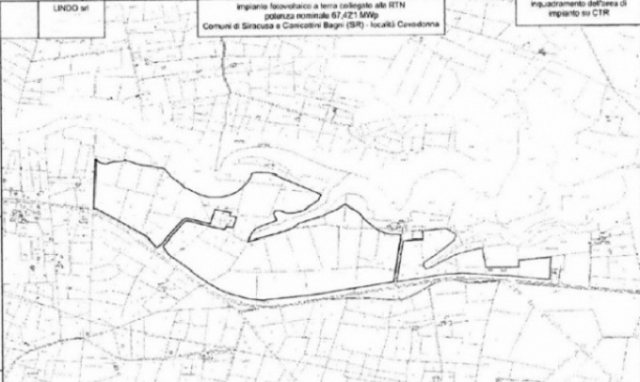 Impianto fotovoltaico alle porte di Canicattini, Gis illustra il progetto