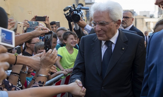 Il presidente Mattarella al Teatro Greco di Siracusa il 19 luglio