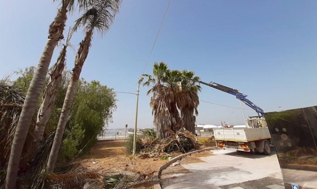 Siracusa, Molo Sant'Antonio: un piccolo parco nell'area in cui c'era la motovedetta