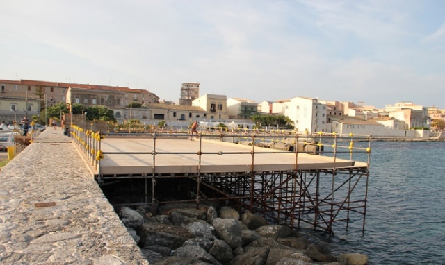 Siracusa, solarium sbarcadero spostato: Consulta Civica: "Poco sicuro"