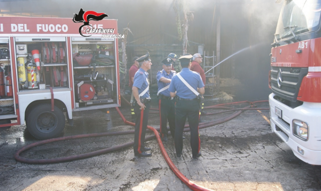 Emergenza incendi, 2 denunciati a Lentini e Cassaro